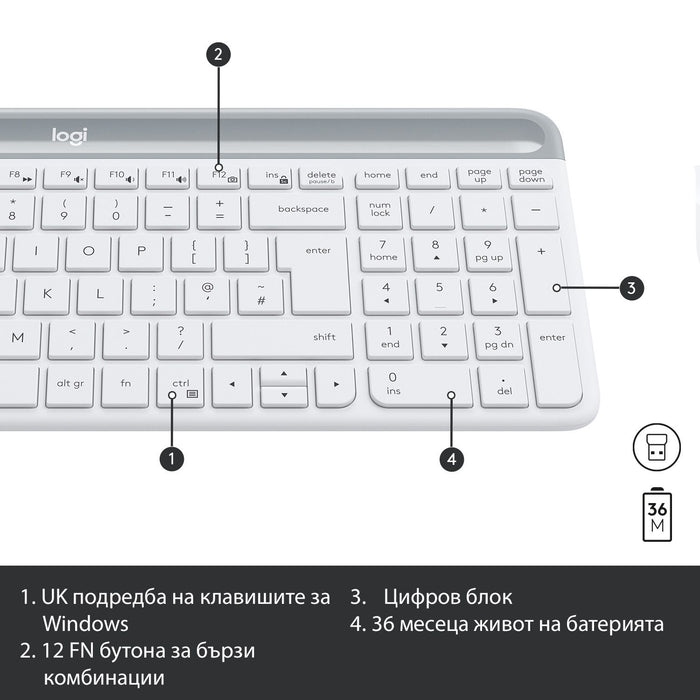 Logitech MK470 wireless keyboard and mouse set
