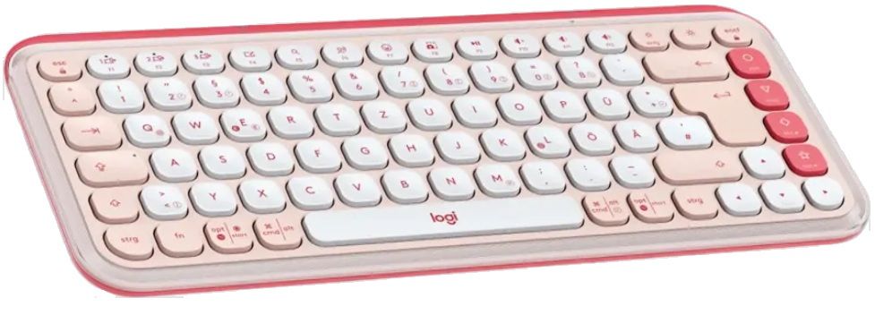 Keyboard Logitech POP ICON + MOUSE - ROSE 920-013142