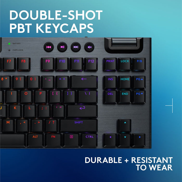 Logitech G915 X LIGHTSPEED TKL Low-Profile Wireless Gaming Keyboard - BLACK - US INT`L - EMEA28i-935