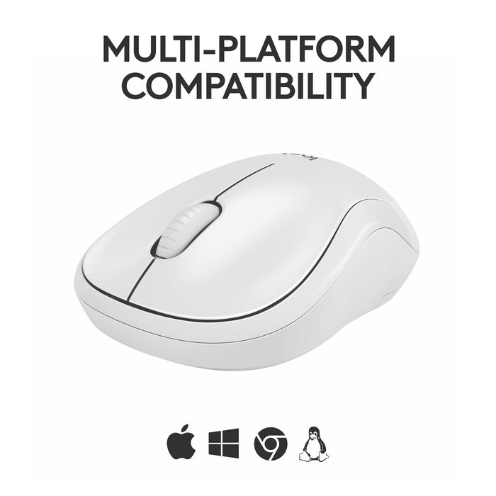 Wireless optical mouse LOGITECH M240, Off-White
