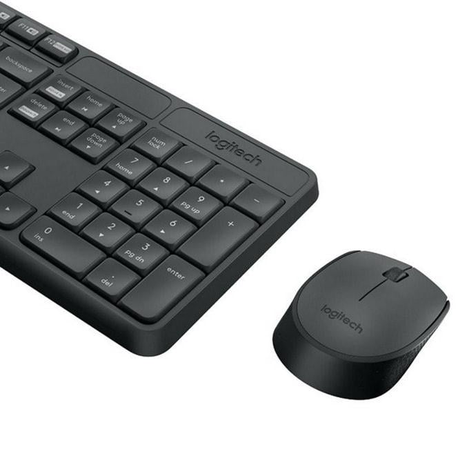 Logitech MK235 wireless keyboard and mouse set, Dark gray