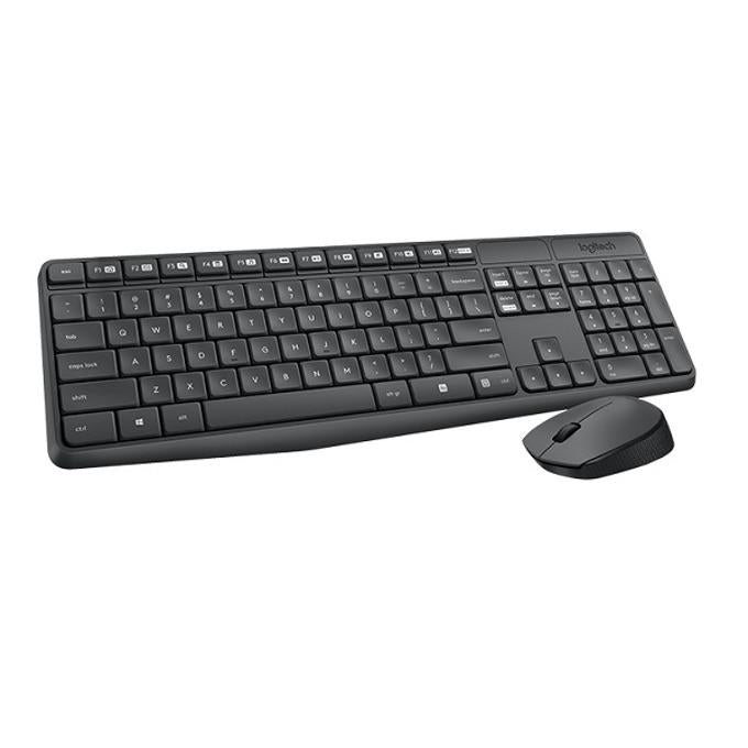 Logitech MK235 wireless keyboard and mouse set, Dark gray