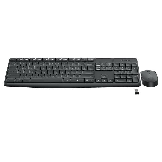 Logitech MK235 wireless keyboard and mouse set, Dark gray