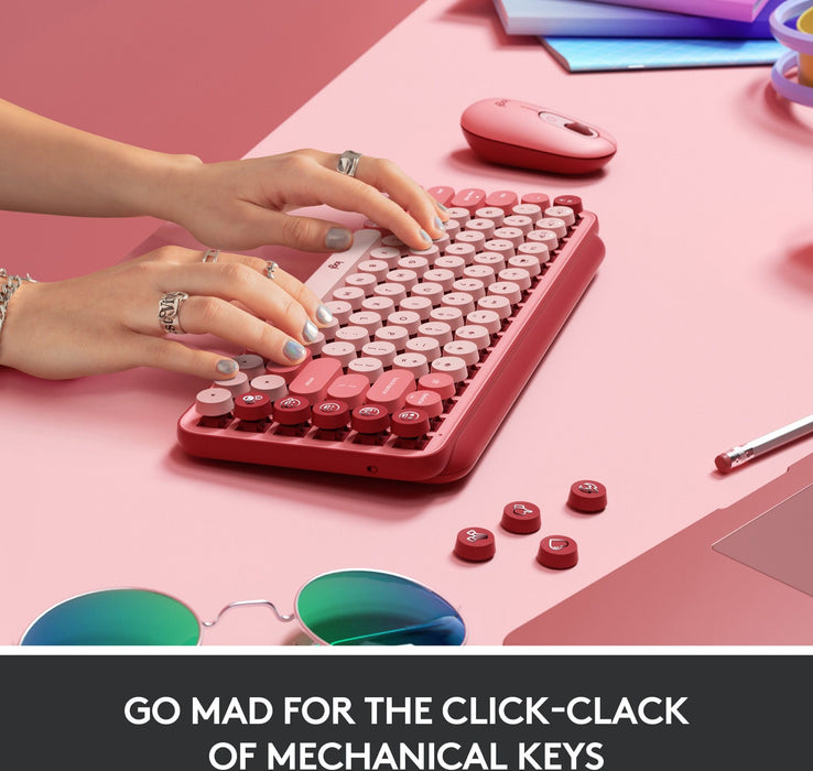Keyboard LOGITECH POP KEYS ROSE 920-010737
