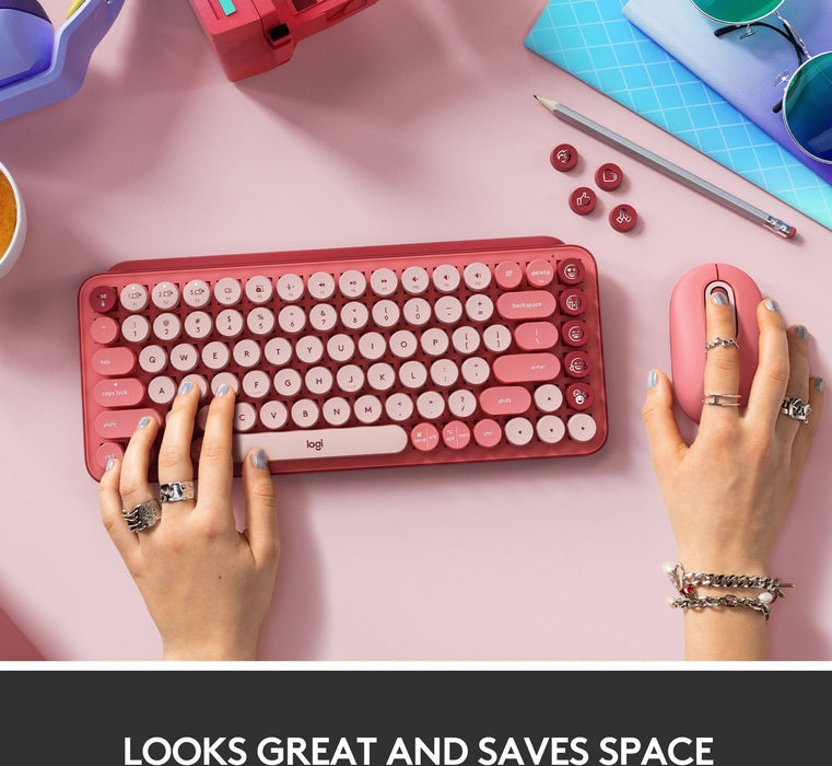 Keyboard LOGITECH POP KEYS ROSE 920-010737
