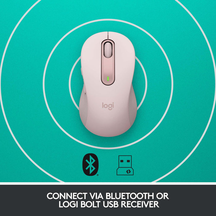 Logitech Signature M650 Wireless Mouse - ROSE - EMEA