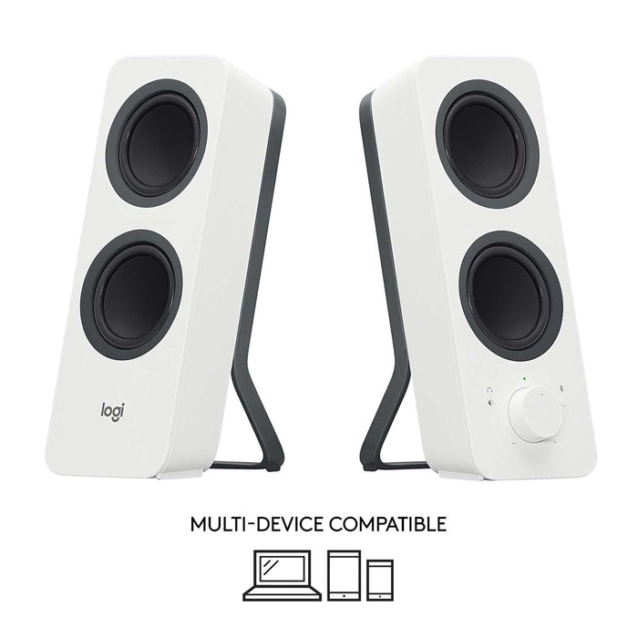 Logitech Z207 Bluetooth Computer Speakers - White