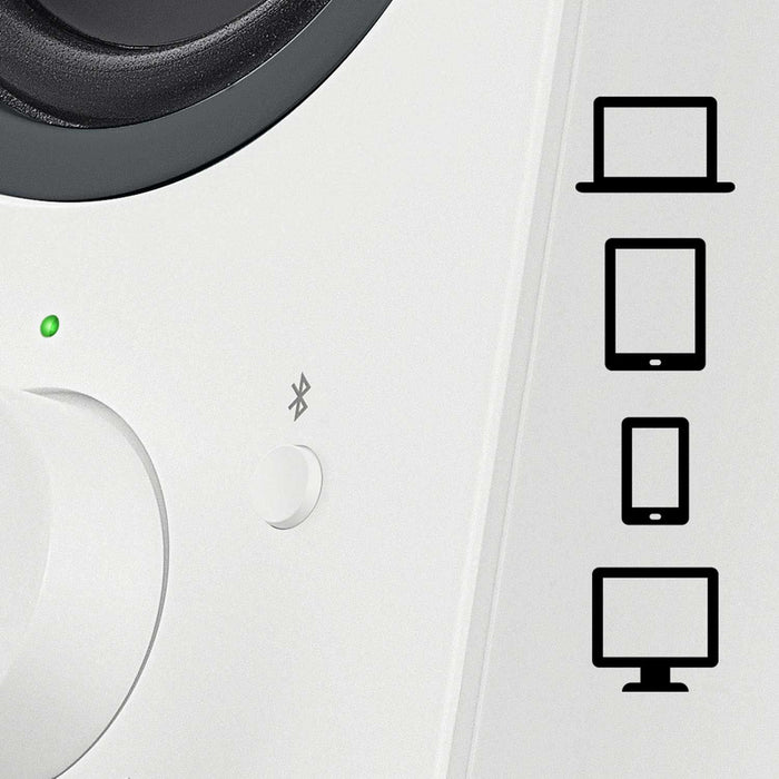 Logitech Z207 Bluetooth Computer Speakers - White