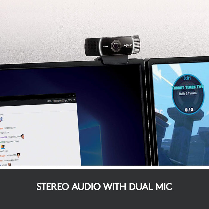 Webcam with microphone LOGITECH C922 PRO STREAM v2