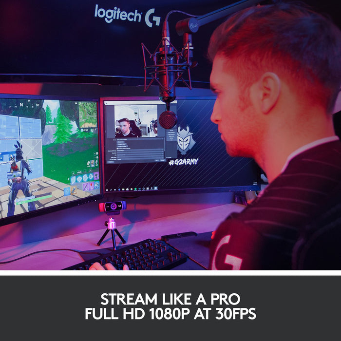 Webcam with microphone LOGITECH C922 PRO STREAM v2