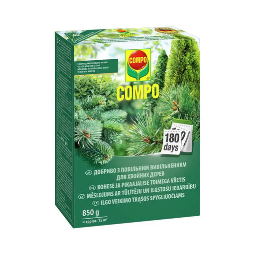 LONG LASTING SOLID FERTILIZER FOR CONFINE LEAVES 0.85KG COMPO - Торове<<<Торове почви и тревни