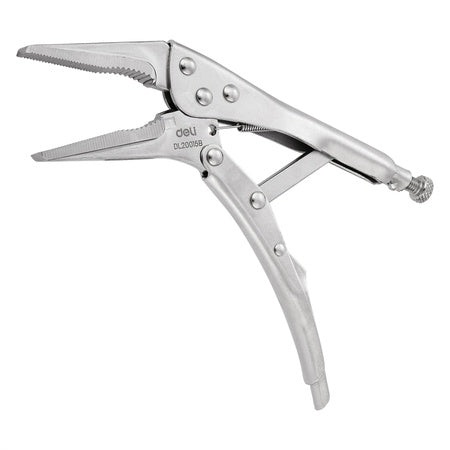 Long Nose Locking Pliers 9’’ Deli Tools EDL20015B (silver) - Pliers<<<Tools<<<InnproXML
