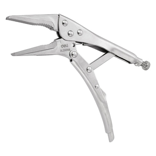 Long Nose Locking Pliers 9’’ Deli Tools EDL20015B (silver) - Pliers<<<Tools<<<InnproXML