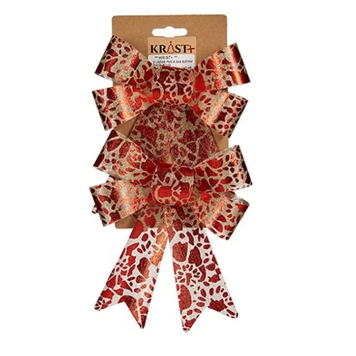 Loops Krist+ Red Golden Printed 15 x 4 x 16 cm 15 x 28 x 4 cm Christmas bauble (12 Units) - Декорация и