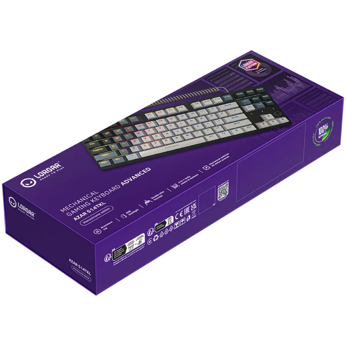 Keyboard Lorgar Azar 514TKL White
