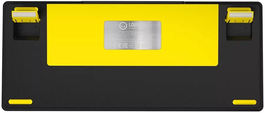 Wireless Keyboard LORGAR KBP7075W BLACK YELLOW LRG-KBP7075W-YL-US