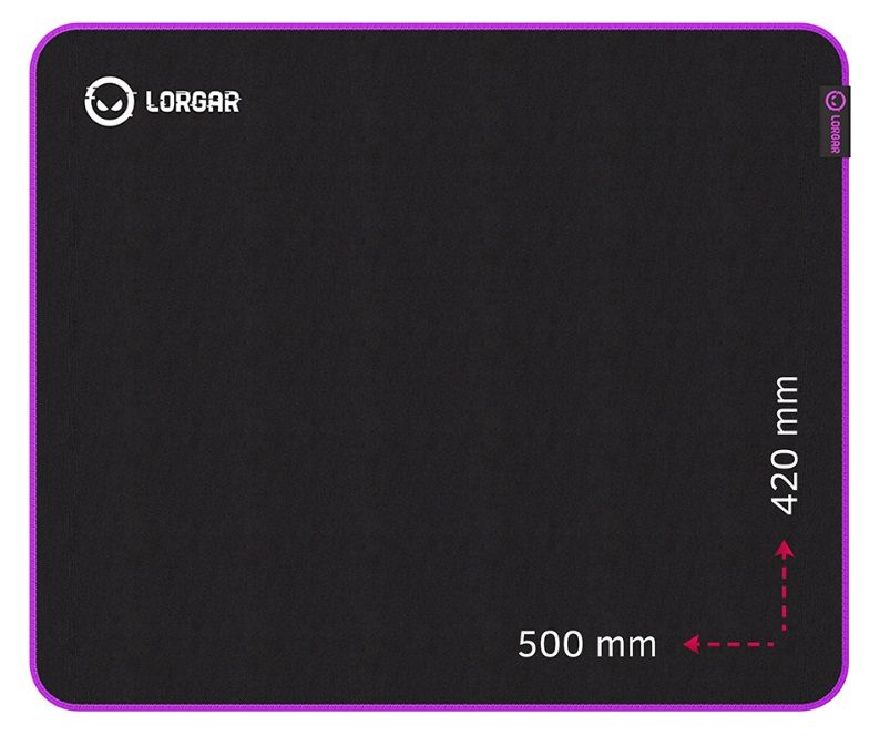 Gaming Mouse pad 500x420x3 mm LORGAR MAIN 315 LRG-GMP315 Size: L
