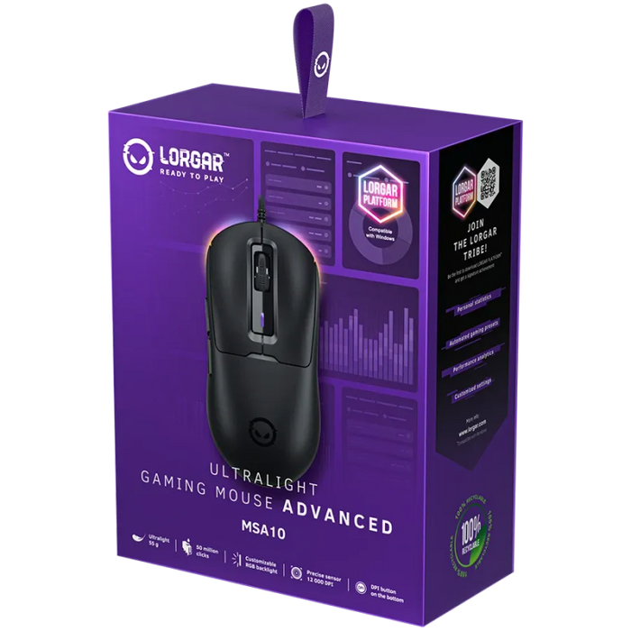 Mouse Lorgar MSA10 Black