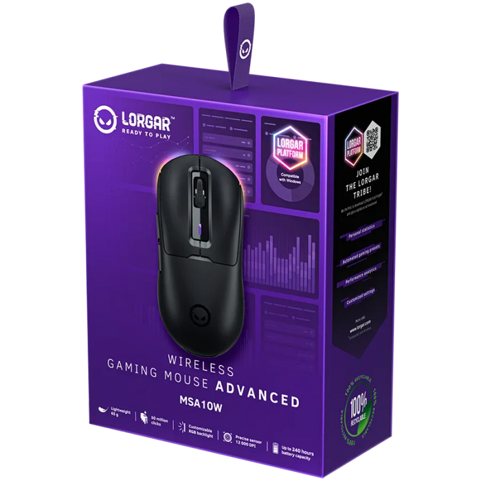 Mouse Lorgar MSA10W Black