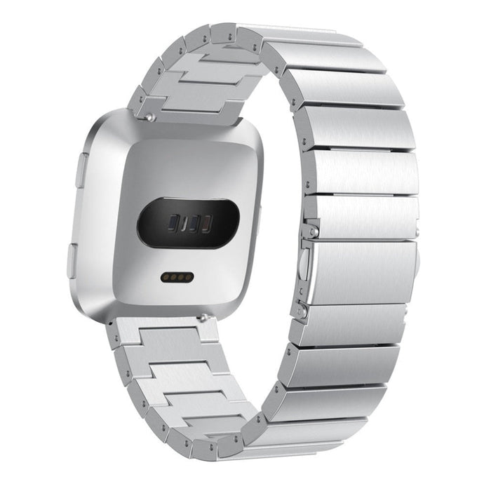 Luxury metal strap stainless steel watch for Fitbit Versa