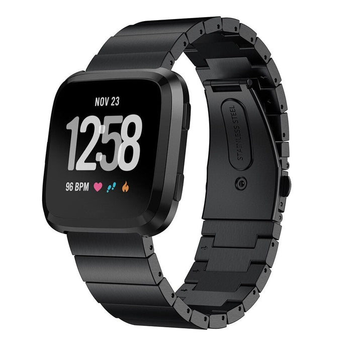 Luxury metal strap stainless steel watch for Fitbit Versa