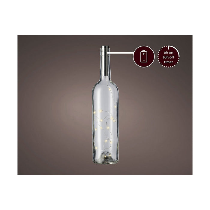 Decorative Bottle Stopper with LED Lumineo Black