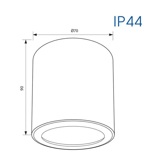 LUNA OUTDOOR MOUNTING GU10 WHITE CIRCLE VIVALUX LENA - Луни<<<Вътрешно