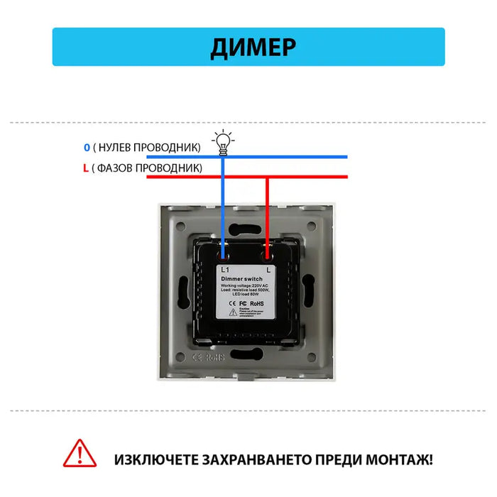 LUXON DIMMER SENSOR MECHANISM - Ключове и контакти<<<Електроматериали<<<Praktiker&&&Ключове и