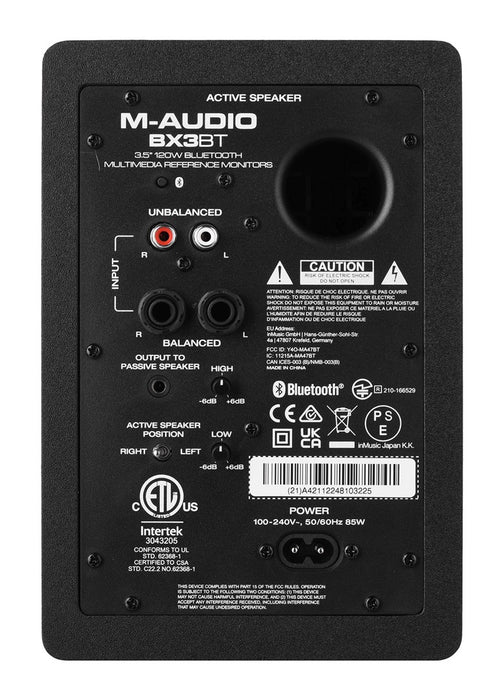 M-AUDIO BX3 BT 2x loudspeaker Black Wired + Bluetooth 50 W