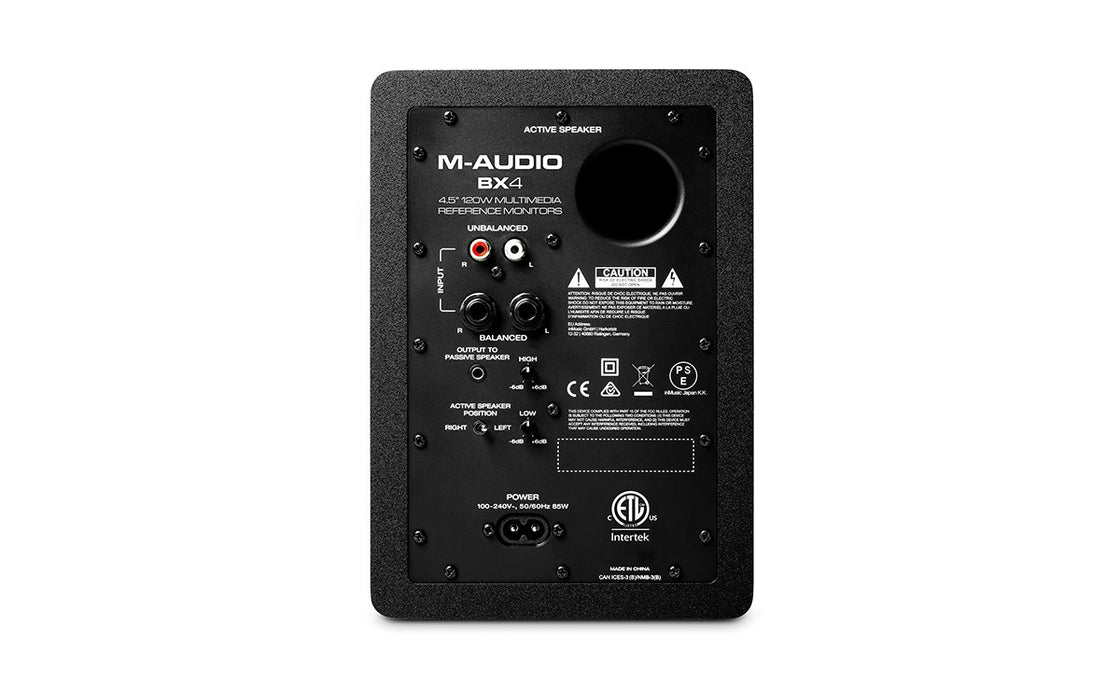 M-AUDIO BX4 loudspeaker Black Wired 50 W