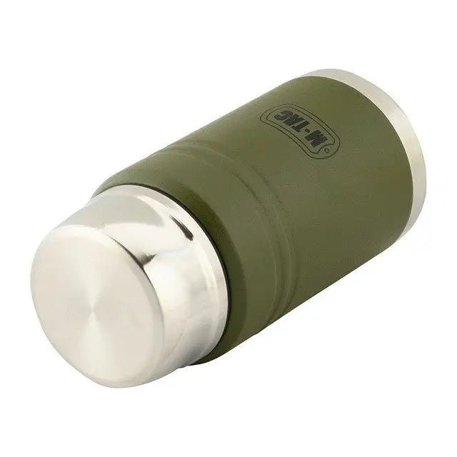 M-Tac UN-R02-750A Food thermos with foldable stainless steel spoon 750 ml olive green - Flasks & thermal