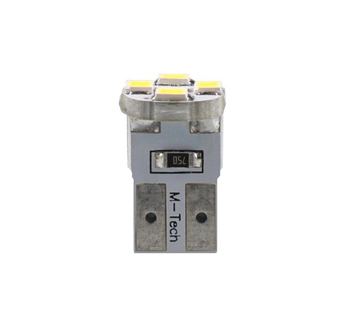 M-TECH ECONO LED W5W 4xSMD2835 6000K 0,5W 12V BLISTER X2 PCS