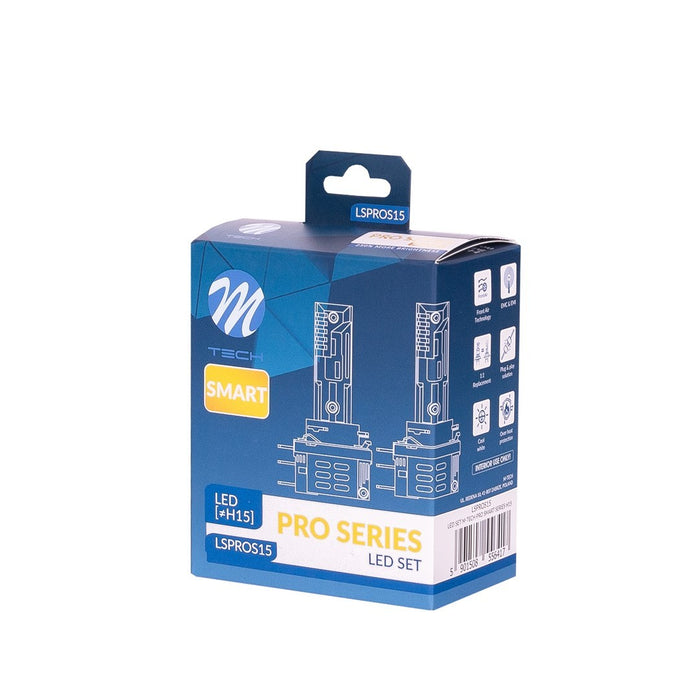 M-TECH H15 LED SMART PRO SERIES 6000K 36W X2 PCS