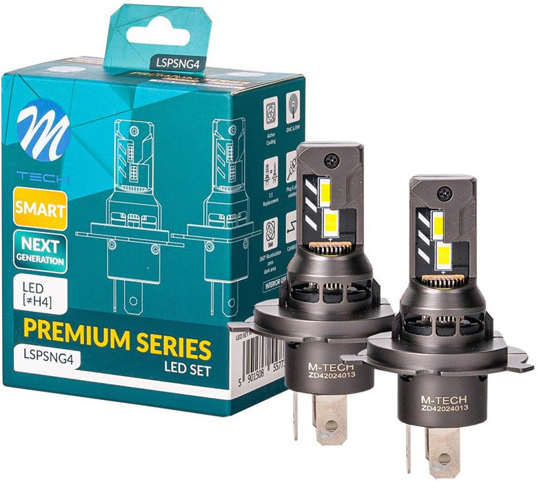 M-TECH H4 LED PREMIUM SMART SERIES 6000K 35W X2 PCS