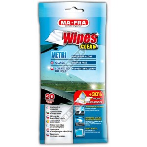 MA-FRA WIPES CLEAN 20 PCS Кърпички за почистване на стъкло