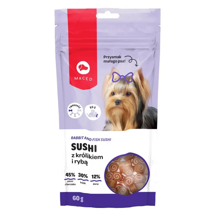 Maced sushi rabbit with fish - 60 g - DelicaciesDLP-PRZ<<<For the dogDLP<<<ActionPL