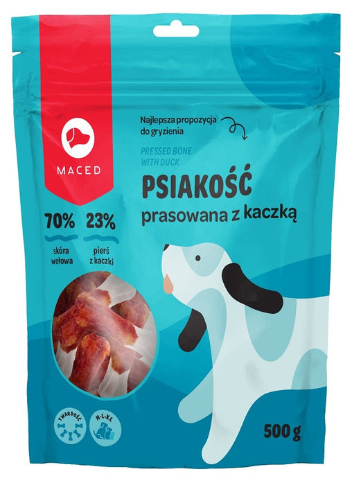 MACED Pressed bone with duck - dog chew - 500g