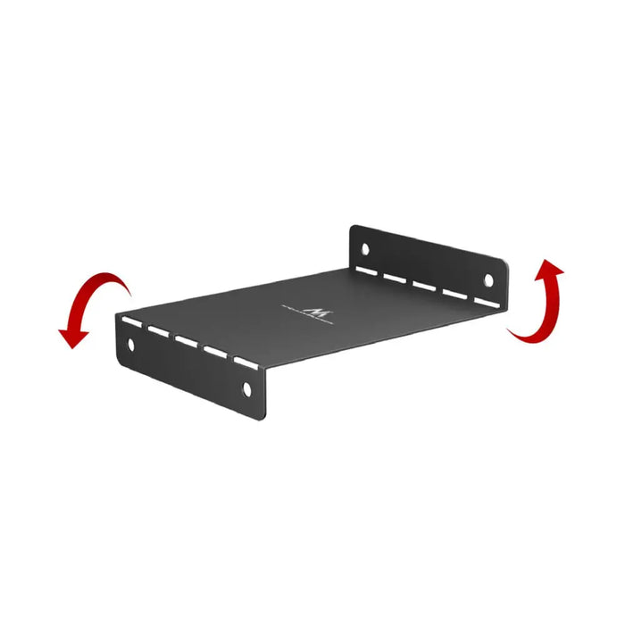 Maclean compact under-desk cable organizer max load 5kg black MC-107 B - Cable coversTVA-MAS<<<TV