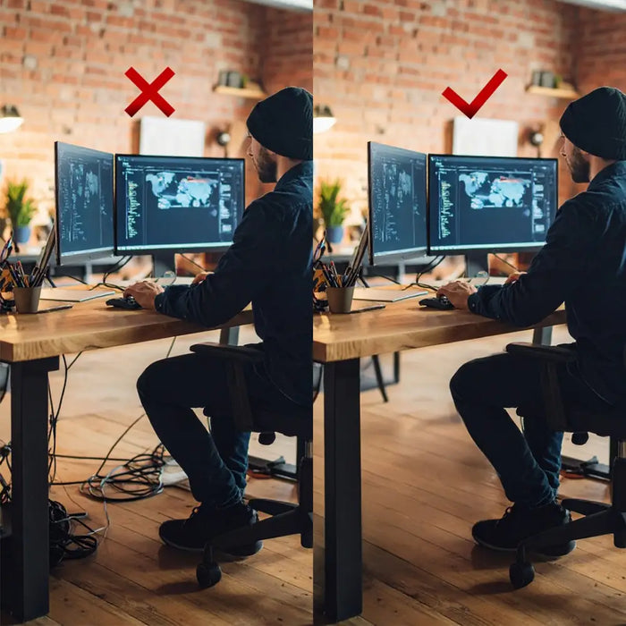 Maclean compact under-desk cable organizer max load 5kg white MC-107 W - Cable coversTVA-MAS<<<TV