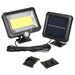 Maclean Energy MCE438 Solar LED Floodlight with motion sensor IP44 5W 400lm 6000K cold white lithium battery 1300 mAh