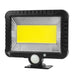 Maclean Energy MCE438 Solar LED Floodlight with motion sensor IP44 5W 400lm 6000K cold white lithium battery 1300 mAh
