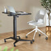 Maclean MC-453 B Mobile Laptop Desk with Pneumatic Height Adjustment Laptop Table with Wheels 80 x 52 cm Max. 8 kg