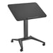 Maclean MC-453 B Mobile Laptop Desk with Pneumatic Height Adjustment Laptop Table with Wheels 80 x 52 cm Max. 8 kg