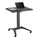 Maclean MC-453 B Mobile Laptop Desk with Pneumatic Height Adjustment Laptop Table with Wheels 80 x 52 cm Max. 8 kg
