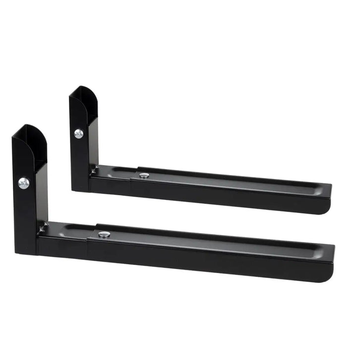 Maclean MC-915 B Universal Microwave Bracket Holder Wall Mount Adjustable Solid Metal Kitchen 30kg Black - General