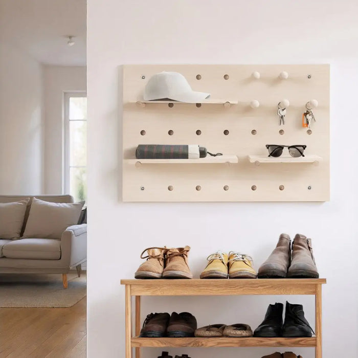 Maclean wooden board organizer light wood color 40x60 cm max. 20 kg MC-130 WD - Wall decorationsWYS-DEK<<<Home