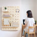 Maclean wooden board organizer light wood color 60x80 cm max. 20 kg MC-131 WD - Wall decorationsWYS-DEK<<<Home