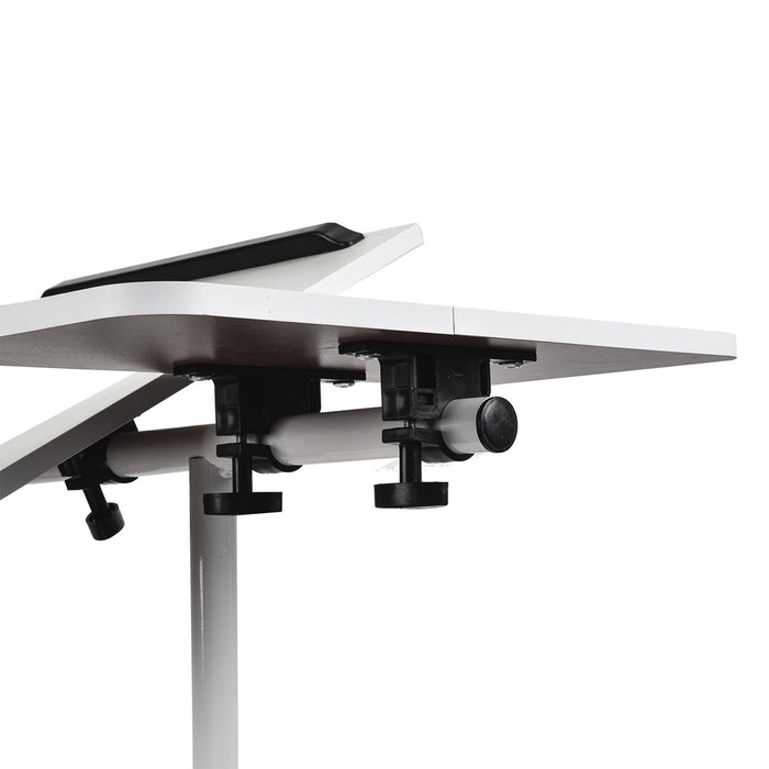 Maclean mobile desk/laptop stand, white, height adjustment 59-89cm, max. 30kg , MC-121 W
