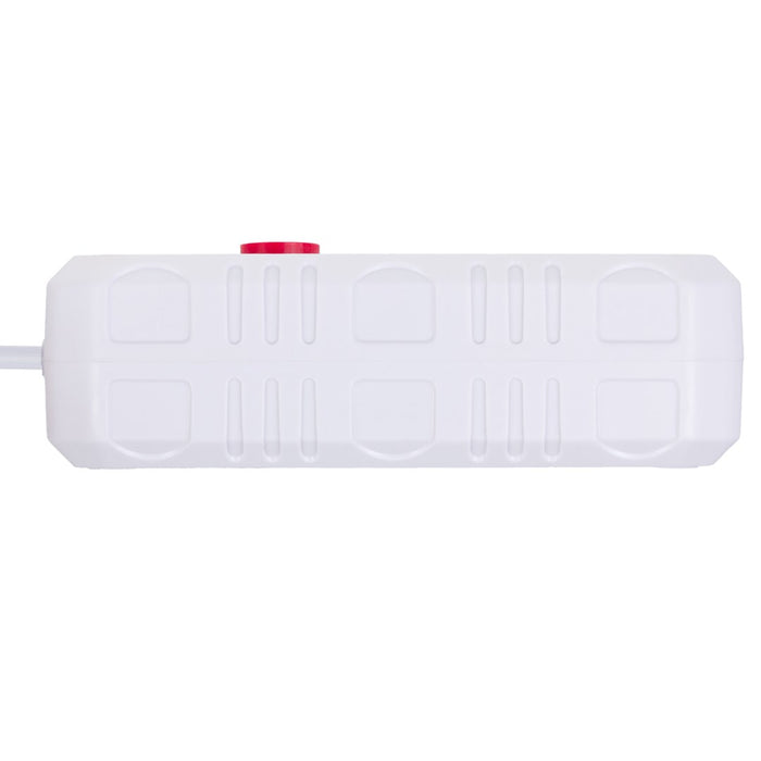 Maclean power strip, extender 2 sockets + 3xUSB, 110-240V AC 50/60Hz, 2.1A max 2500W, 3 m, white, MCE388 W