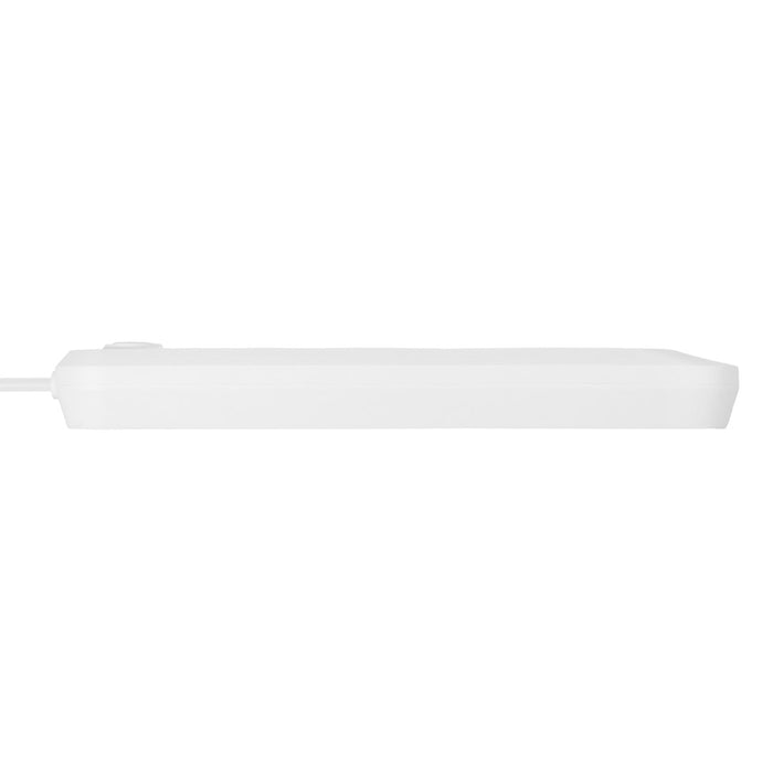 Maclean power strip, 5 socket extension + 3xUSB, 110-240V AC 50/60Hz, 2.1A max 2500W, 1.5m, white, MCE395 W